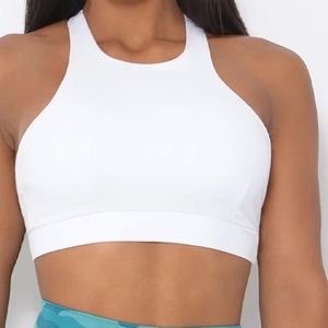 Bombshell Sportswear Weightlifter Bra• S / white / Medium Weight